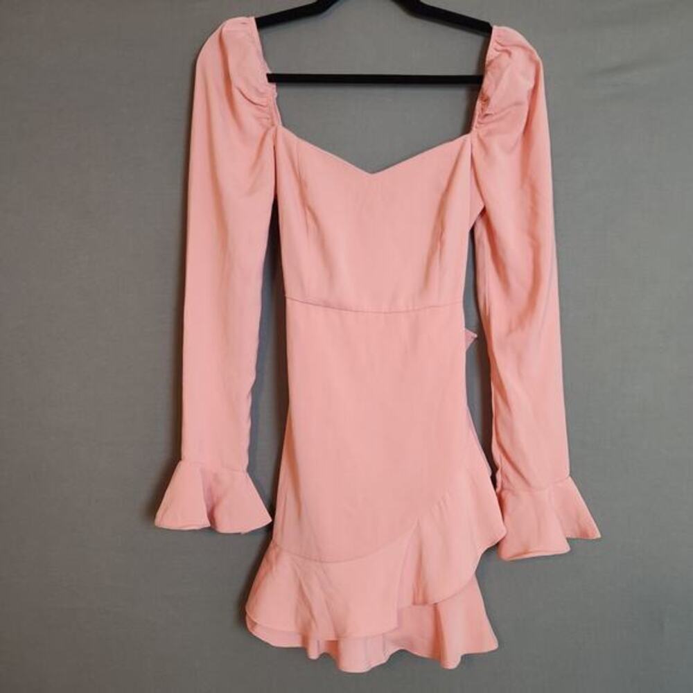 *Clearance* SUPERDOWN Khloe Pink‎ Ruffle Dress Size Small Final Price Needs TLC